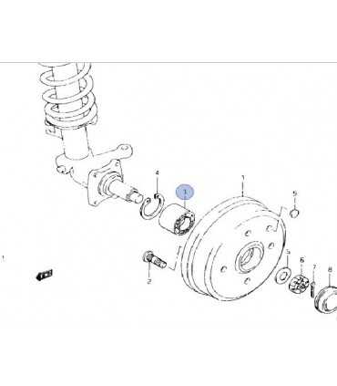 Rodamiento (DAC2858) rueda delantera JAPON